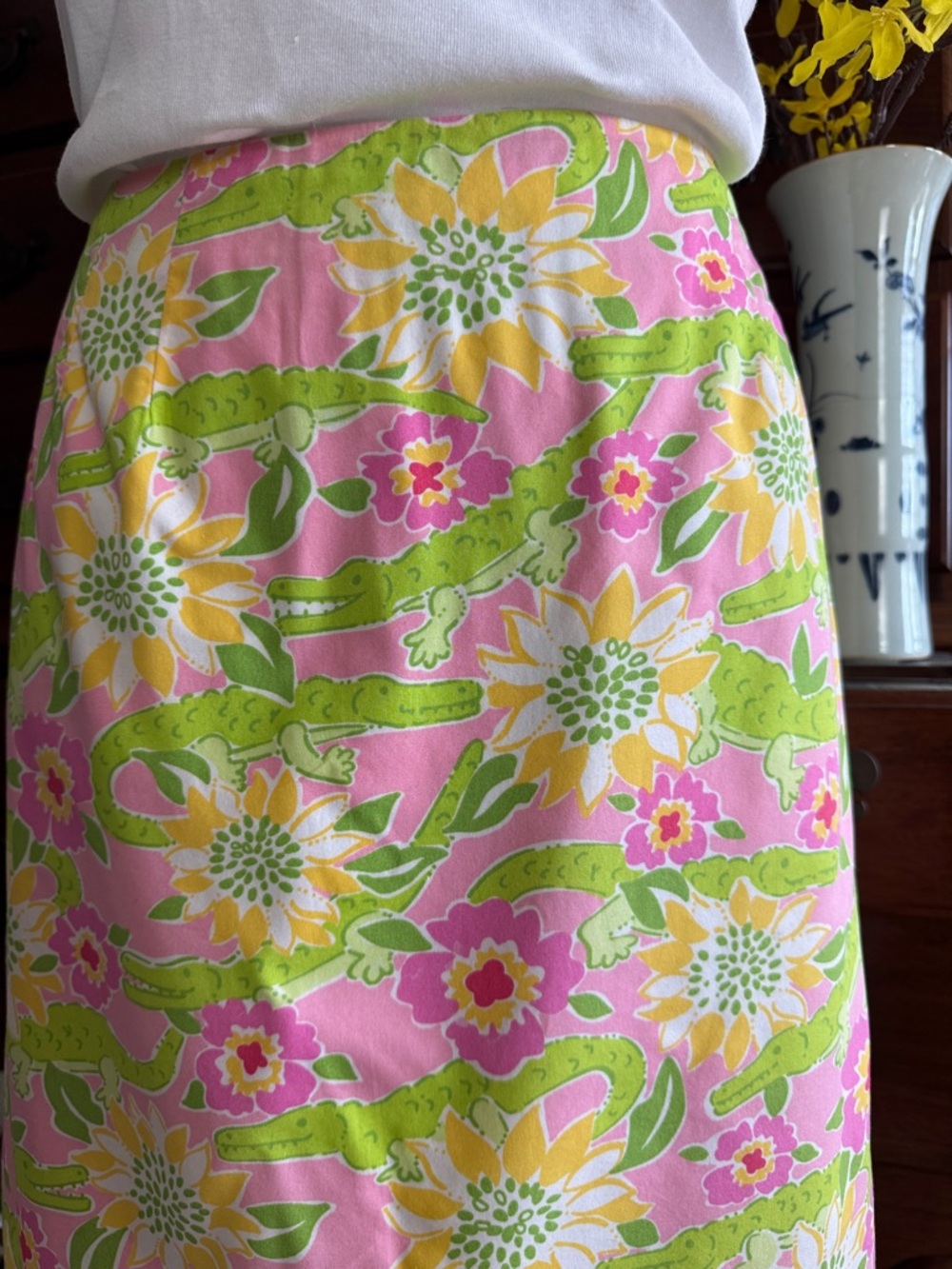 Lilly Pulitzer Croc Monsieur Skirt Size 10 - Picture 3 of 11